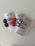 Set of two snap clips